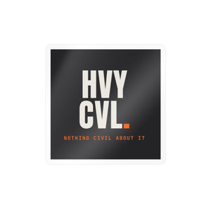 HVY CVL Mark | Hard Hat Sticker — view 3