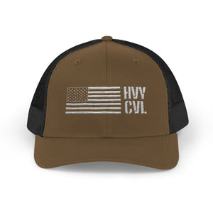 HVY CVL American Flag | Trucker Snapback — view 8