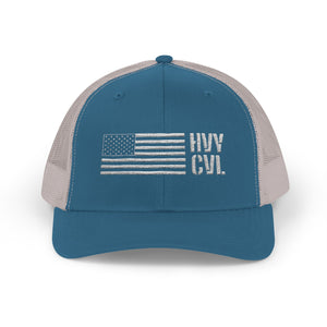 HVY CVL American Flag | Trucker Snapback — view 4