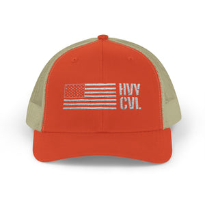 HVY CVL American Flag | Trucker Snapback — view 6