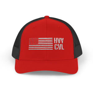 HVY CVL American Flag | Trucker Snapback — view 9