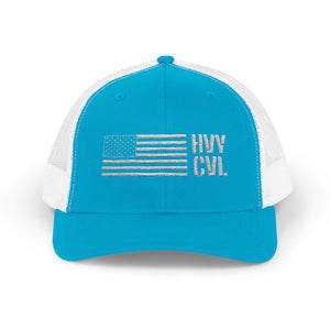 HVY CVL American Flag | Trucker Snapback — view 3