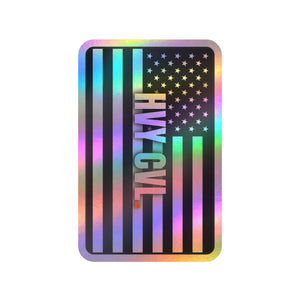 HVY CVL American Flag | Hard Hat Sticker — view 4