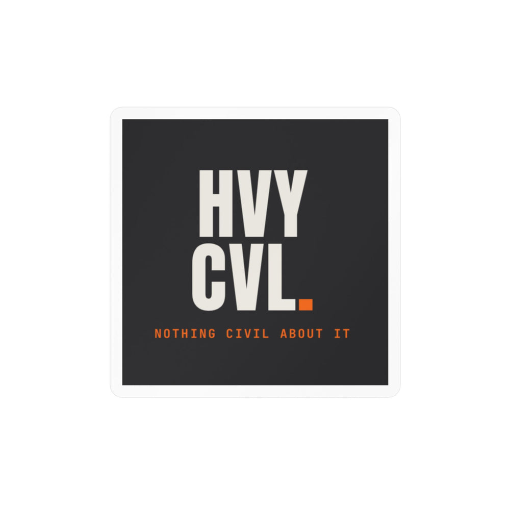 HVY CVL Mark | Hard Hat Sticker