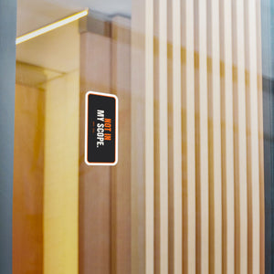 That's Not in My Scope | Hard Hat Sticker — view 5