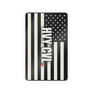 HVY CVL American Flag | Hard Hat Sticker — view 3